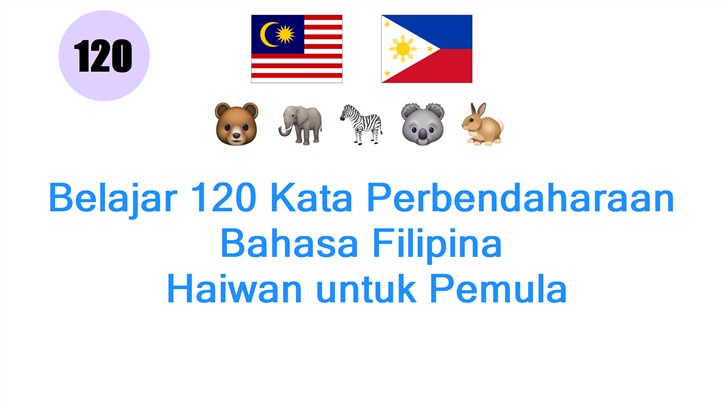 Belajar 120 Kata Perbendaharaan Bahasa Filipina: Haiwan untuk Pemula